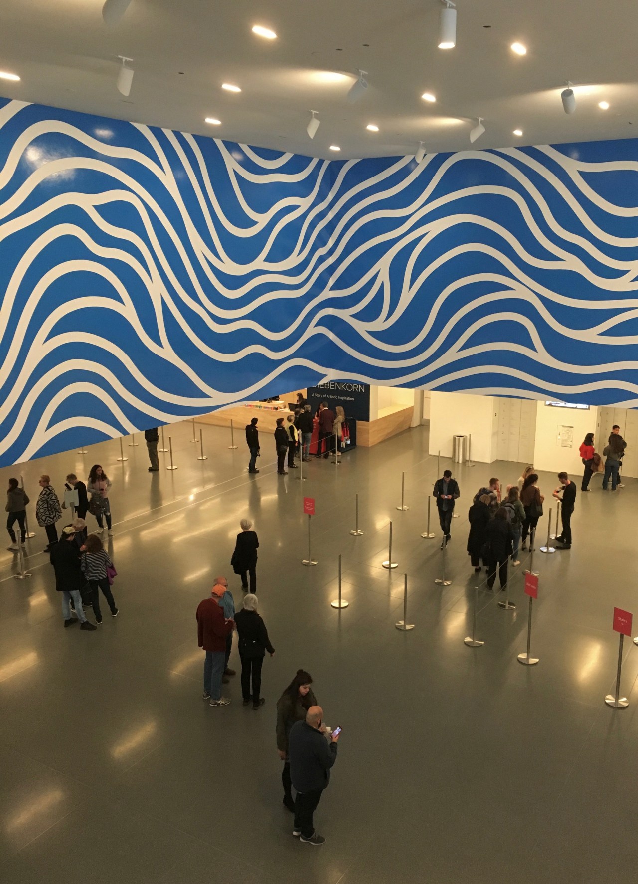 People wandering SFMOMA